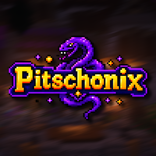 The purple Pitschonix snake logo